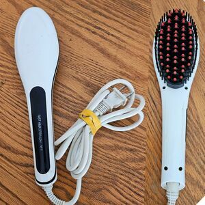 Fast Hair Straightener Brush Heats up to 450 Degrees Shows Temp in C or F